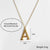 Casual Simple Style Letter Stainless Steel Plating Gold Plated Silver Plated Necklace