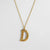 Casual Simple Style Letter Stainless Steel Plating Gold Plated Silver Plated Necklace