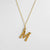 Casual Simple Style Letter Stainless Steel Plating Gold Plated Silver Plated Necklace