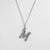 Casual Simple Style Letter Stainless Steel Plating Gold Plated Silver Plated Necklace