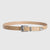 Casual Simple Style Solid Color Imitation Leather Alloy Women's Leather Belts