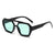 Casual Simple Style Solid Color Leopard Ac Polygon Full Frame Women's Sunglasses