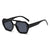 Casual Simple Style Solid Color Leopard Ac Polygon Full Frame Women's Sunglasses