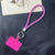 Casual Minimalist Solid Color Net Rope Rhinestone Mobile Phone Lanyard Keychain