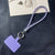 Casual Simple Style Solid Color Net Rope Rhinestone Mobile Phone Lanyard Keychain