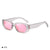 Casual Simple Style Solid Color Pc Square Full Frame Women's Sunglasses