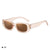 Casual Simple Style Solid Color Pc Square Full Frame Women's Sunglasses