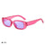 Casual Simple Style Solid Color Pc Square Full Frame Women's Sunglasses