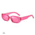 Casual Simple Style Solid Color Pc Square Full Frame Women's Sunglasses