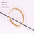 Casual Simple Style Solid Color Stainless Steel Plating Bangle