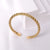 Casual Simple Style Solid Color Stainless Steel Plating Bangle