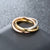 Casual Minimalist Solid Color Titanium Steel 18K Gold Plated Polishing Plating Rings