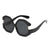 Casual Simple Style Streetwear Geometric Ac Oval Frame Full Frame Women's Sunglasses