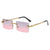 Casual Snake Ac Square Frameless Women's Sunglasses