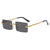 Casual Snake Ac Square Frameless Women's Sunglasses