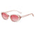 Casual Solid Color Ac Oval Frame Full Frame Women's Sunglasses