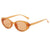 Casual Solid Color Ac Oval Frame Full Frame Women's Sunglasses