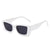 Casual Solid Color Ac Oval Frame Full Frame Women's Sunglasses