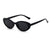 Casual Solid Color Ac Oval Frame Full Frame Women's Sunglasses