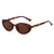 Casual Solid Color Ac Oval Frame Full Frame Women's Sunglasses