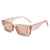 Casual Solid Color Ac Oval Frame Full Frame Women's Sunglasses