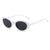 Casual Solid Color Ac Oval Frame Full Frame Women's Sunglasses