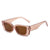 Casual Solid Color Ac Oval Frame Full Frame Women's Sunglasses