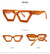 Casual Solid Color Ac Polygon Frameless Optical Glasses