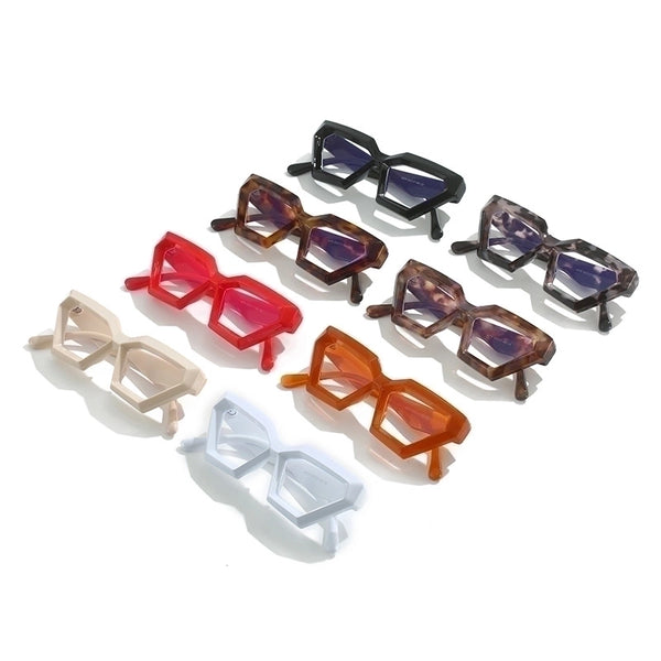 Casual Solid Color Ac Polygon Frameless Optical Glasses