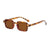 Casual Solid Color Ac Square Full Frame Women's Sunglasses