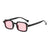 Casual Solid Color Ac Square Full Frame Women's Sunglasses