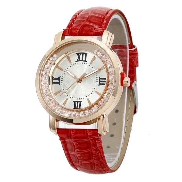 Casual Solid Color Buckle Quartz Women's Watches