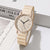 Casual Solid Color Buckle Quartz Women's Watches