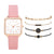 Casual Solid Color Buckle Quartz Women's Watches