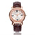 Casual Solid Color Buckle Quartz Women's Watches