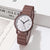 Casual Solid Color Buckle Quartz Women's Watches