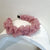 Casual Solid Color Gauze Pleated Hair Band