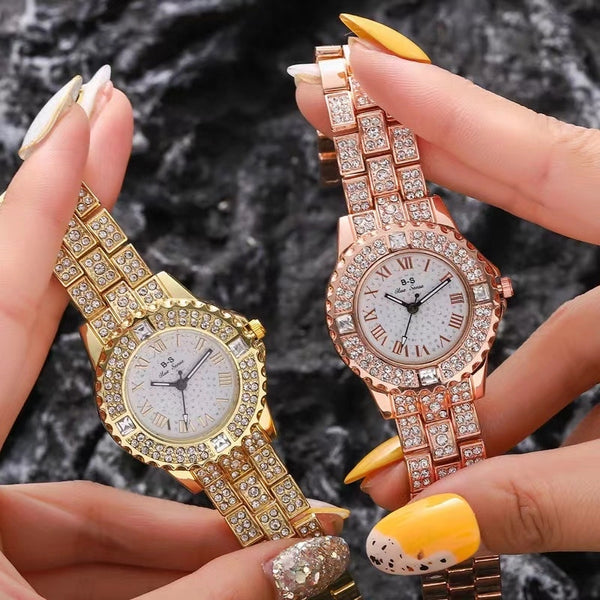 Casual Solid Color Jewelry Buckle Quartz Women's Watches