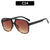 Casual Solid Color Leopard Ac Round Frame Full Frame Women's Sunglasses