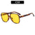 Casual Solid Color Leopard Ac Round Frame Full Frame Women's Sunglasses