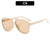 Casual Solid Color Leopard Ac Round Frame Full Frame Women's Sunglasses