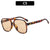 Casual Solid Color Leopard Ac Round Frame Full Frame Women's Sunglasses