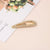 Casual Solid Color Metal Plating Hair Clip