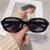 Casual Solid Color Pc Oval Frame Full Frame Women's Sunglasses