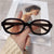 Casual Solid Color Pc Oval Frame Full Frame Women's Sunglasses