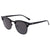 Casual Solid Color Pc Oval Frame Half Frame Men's Sunglasses