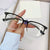 Casual Solid Color Pc Square Full Frame Optical Glasses