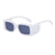 Casual Solid Color Pc Square Full Frame Women's Sunglasses