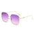 Casual Solid Color Pc Square Full Frame Women's Sunglasses