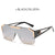 Casual Solid Color Pc Square Half Frame Glasses